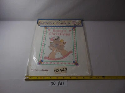 New Bucilla Daisy Kingdom Cross Stitch Sampler Baby's Christmas 63443 - Image 1 of 4
