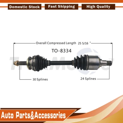 TrakMotive 1 Front CV Axle Shaft Fits 2013-2017 Toyota RAV4 2011-2016 Scion tC - Image 1 of 3