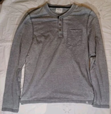 Sovereign Code Henley Men's XL Long Sleeve T-Shirt Tee Distressed Heather Blue - Image 1 of 4