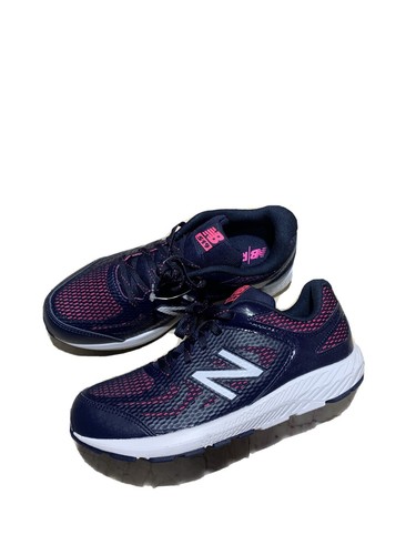 New Balance Big Kids KV519VPGY scarpa stringata blu navy rosa GIOVANE taglia 5 nuova senza scatola