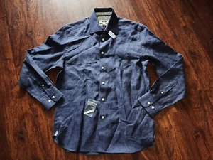 JOSEPH ABBOUD LONG SLEEVE SHIRT BLUE SIZE MEDIUM NEW!!!!! - Picture 1 of 8