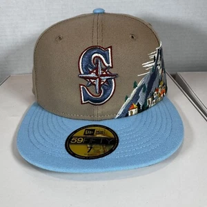 Snow Capped Seattle Mariners 59Fifty Fitted Cap New Era - Picture 1 of 7