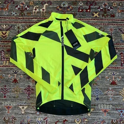 Gorewear C5 Thermo Jersey Road Cycling Jacket Bright Neon Yellow Size Small - Image 1 of 4