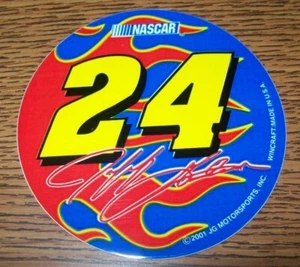 JEFF GORDON #24 DUPONT 2001 WINCRAFT 3 INCH ROUND DECAL STICKER BRAND NEW!!!! - Picture 1 of 1