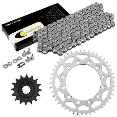 Kit de cadena de transmisión y piñón para Yamaha FZ-6 2009 / FZ-6R 2009-2016 2017 Foto 1 de 4