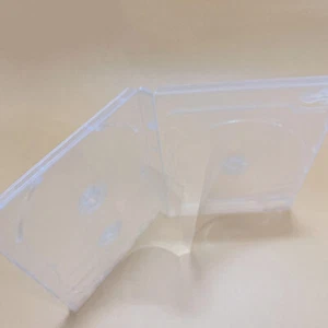 Empty CD Case PP Plastic Milky Transparent CD Case CD Case Capacity 3 Discs AT - Picture 1 of 6