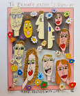 James Rizzi 3D Hand Signed Hand Numbered MAKE FRIENDS WITH LIFE Joy / Life