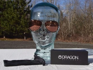 NEU IM KARTON HERREN DRAGON STATUS SONNENBRILLE $ 120 Roségold Ionenschutz schwarz Tasche  - Bild 1 von 3