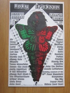 ROKY ERICKSON concert poster 1990 13th Floor Elevators Arthur Brown etc - Picture 1 of 1