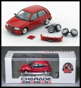 BM Creations JUNIOR BMC 1/64 Daihatsu Charade 1991 (4 puertas) 16 válvulas rojo nuevo RHD - Imagen 1 de 9