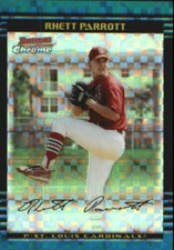 2002 (CARDINALS) Bowman Chrome Draft X-Fractors #109 Rhett Parrott /150