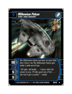 STAR WARS FREE RETURN OF THE JEDI BOOSTER + MILLENNIUM FALCON (J) FOIL NM scrat - Picture 1 of 2