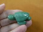 (Y-Tur-Se-587) Green Aventurine Sea Turtle Gemstone Gem Figurine Turtles Effigy