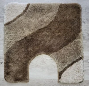 Harmony Kaschmir WC-Vorleger mit Ausschnitt 55x55cm. Florhöhe: Hoch-Tief-Effekt - Bild 1 von 5