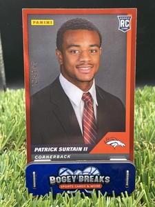 2021 Patrick Surtain II Sticker Card Collection #70 Red Rookie RC /199 GUP RARE 