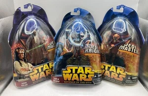 Lot of 3 - STAR WARS Episode III ROTS Agen Kolar, Plo Koon, Aayla Secura Figures - Picture 1 of 10