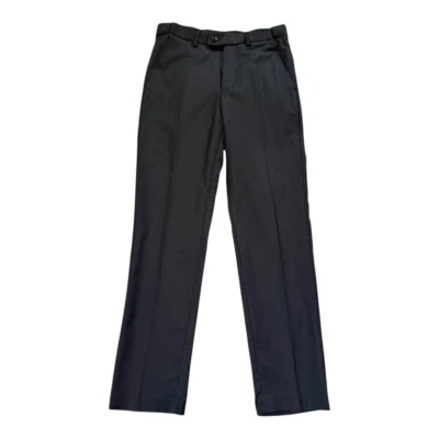 Pantalones de vestir Perry Ellis Boy negros frente plano talla 14 nuevos con etiquetas Foto 1 de 4