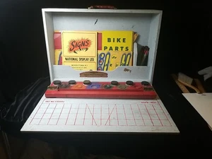 National Display Specialties Sign Making Kit Case With Stencils Vintage  - Picture 1 of 23