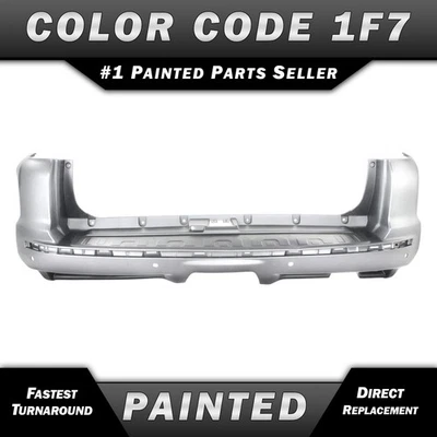 NEW Painted *1F7 Silver* Rear Bumper Cover Fascia for 2010-2024 Toyota 4Runner Foto 1 de 4