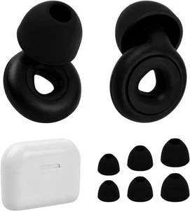 Earplugs for Sleeping, Silicone Earplugs Super Soft Reusable Hearing Protection - Picture 1 of 6