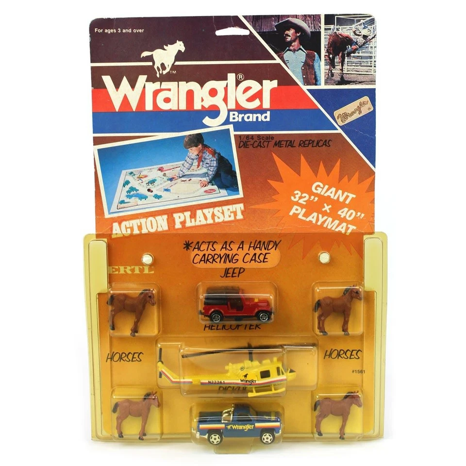 Set Di Gioco Wrangler 1/64 Di ERTL Vintage ZFN1561DO - Immagine 1 di 1
