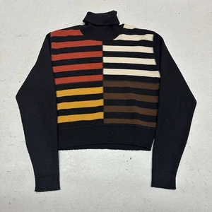 Suéter tejido vintage para mujer Andrea Jovine color bloque talla L algodón años 90 Y2K - Imagen 1 de 13