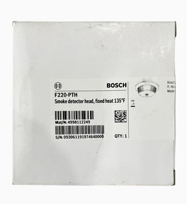 Detector de humo fotoeléctrico BOSCH F220-PTH 135F sensor de calor Foto 1 de 2