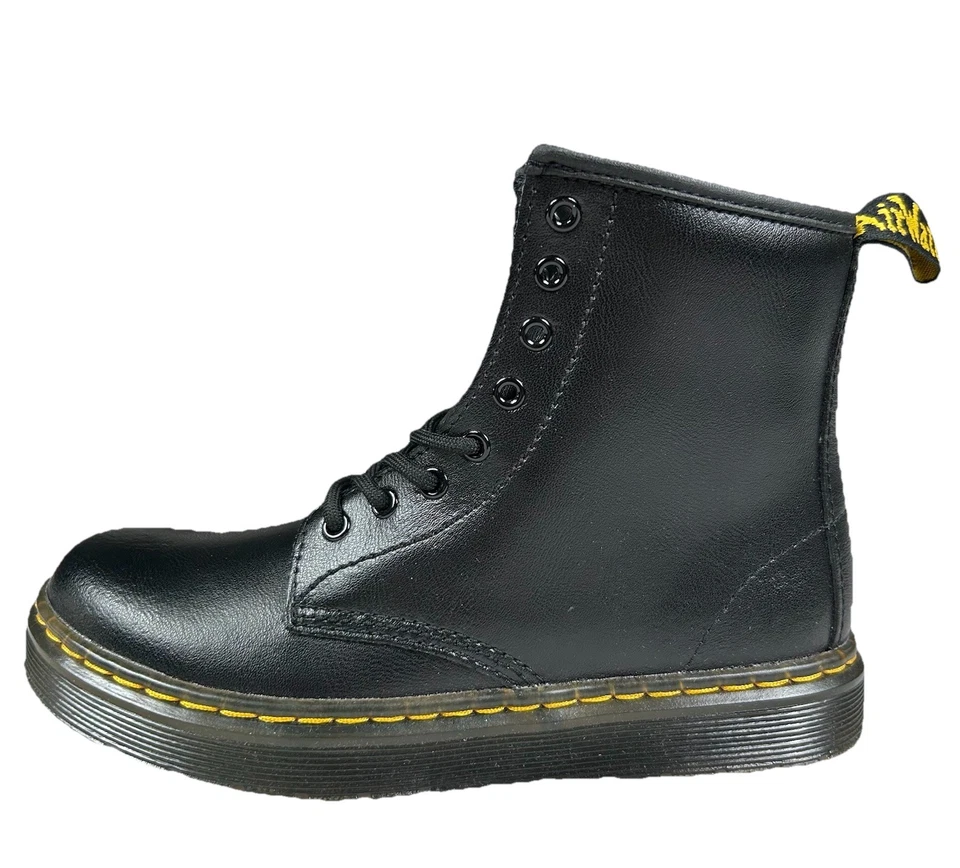 Botas Doc Martin Zavala Junior Juveniles Talla 2 Cuero Negro Con Cordones y Cremallera Nuevas Foto 1 de 4