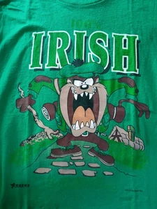 Tasmanian Devil Irish Green XL Short Sleeve T Shirt Cotton Mens Womans - Picture 1 of 1
