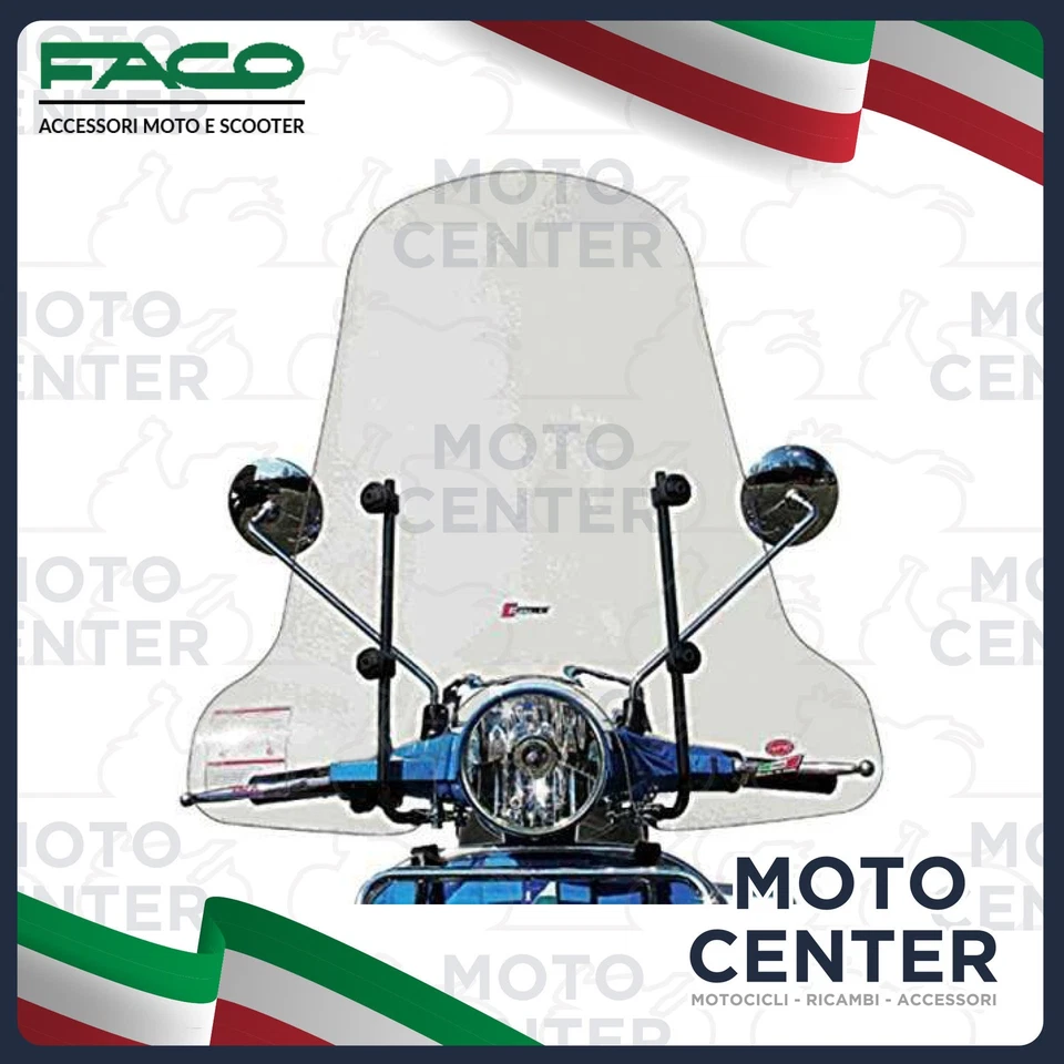 PARABREZZA FACO PIAGGIO VESPA PX 125 150 200 ('77-'97) - PK 50 S - 50 XL - 50 XL - Immagine 1 di 1