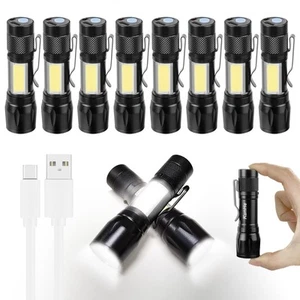 USB Rechargeable Mini Small LED Flashlights Bulk Camping Lantern Flashlight B... - Picture 1 of 7
