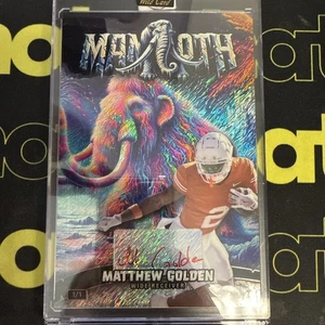 2024 Wild Card Prehistoric Matthew Golden 1/1 Auto Mammoth (4x6) Tie Dye - Picture 1 of 4