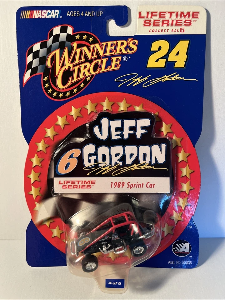 Winners Circle #6 Jeff Gordon 2001 4 de 6 Lifetime Series 1989 Sprint Car (B113) Foto 1 de 2