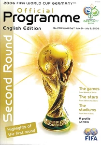 OFFICIAL PROGRAMME ~ 2ND ROUND 2006 FIFA WORLD CUP IN GERMANY ~ ENGLISH EDITION - Picture 1 of 1