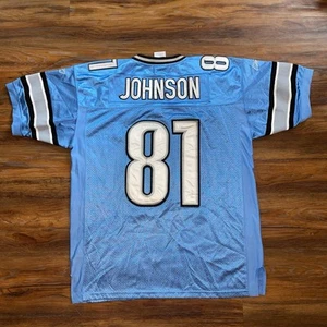 Calvin Johnson Detroit Lions Reebok On Field Jersey Mens 48 L EUC Megatron #81 - Picture 1 of 18