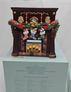 PartyLite Christmas Fireplace Hearthside Mantle Warmer & 4 Wax Melts Candles  - Picture 1 of 19