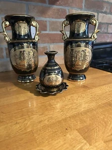 Handgefertigte griechische Vasen 22 kt Gold - Bild 1 von 8