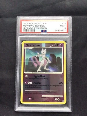 Pokemon Cards: Legends Awakened Reverse Holo: Mewtwo 11/146 PSA 9 - Image 1 of 4