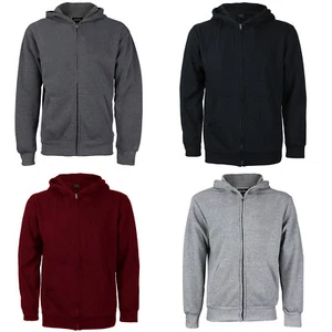 Kids Boys Toddler Sport Athletic Soft Fleece Lined Zip Up Jacket Hoodie Sweater - Picture 1 of 11
