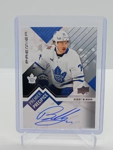 Autografo firmato rigido Premier Bobby McMann Premier Precipice 2023-24 #PPR-BM - Foto 1 di 3