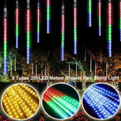 288 Luces LED para Lluvia de Meteoros Exterior Cadena de Luces Jardín Fiesta Decoración Foto 1 de 4