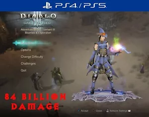 Diablo 3 RoS PS4 Softcore Primal Antiguo Modded Wizard Set Delsere's Magnum Opus - Imagen 1 de 5