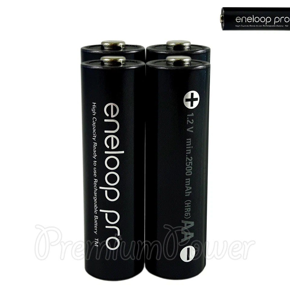 4 x Panasonic Eneloop PRO AA batteries Rechargeable 2500mAh Ni-MH High capacity - Image 1 of 1