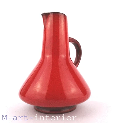 Fürst Adolf Werkstätte Bückeburg Krug Vase WGP Pitcher Ceramic Red Glaze 1960 - Bild 1 von 4