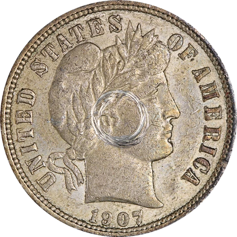 1907-P Barber Dime - Scratched Great Deals From The Executive Coin Company Cover