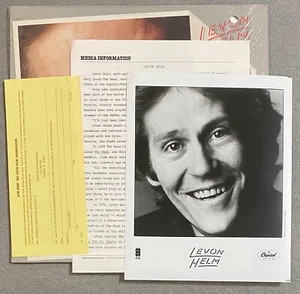 LEVON HELM Self Titled CAPITOL LP The Band Shrink w/ Rare Promo Press Kit EX/NM - Picture 1 of 3