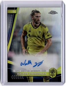 Walker Zimmerman 2024 Topps Chrome MLS Auto Refractor Nashville SC - Bild 1 von 2
