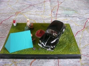 RENAULT 4 CV IXO 1/43 Série Route Bleue "Le Camping" - Picture 1 of 2
