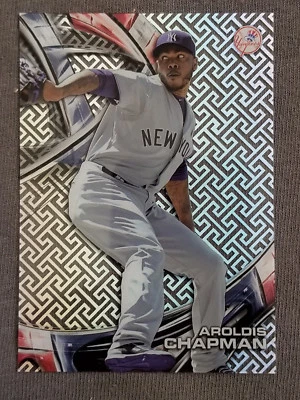 2016 Topps High Tek Asia Aroldis Chapman Yankees Buckle Pattern Card #HT-AC - Image 1 of 2