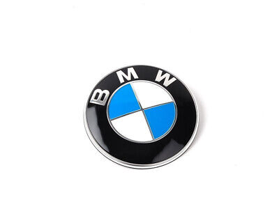82mm BMW Bonnet Boot Hood Badge Emblem For E30 E36 E46 E90 E87 X5 M3 51148132375 • 12.02€
